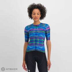 Sportful GLITCH BOMBER női mez, multicolor blue (S)