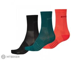 Endura Coolmax Race női zokni, (3 pár egy csomagban) Fekete, egy méret