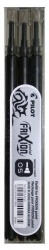 Pilot Rezerva roller Pilot Frixion Point/Clicker, 0.5 mm, negru, 3 bucati/set (PBLS-FRP5-B-S3)