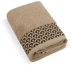 BellaTEX frottír törölköző, Csipke 500 g K/317, barna 70 × 140 cm (12907)