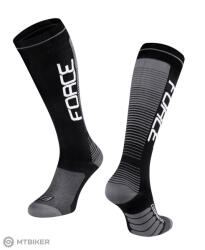 FORCE Compress térdzokni, fekete/szürke (XXS-XS (EU 30-35))