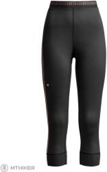 ORTOVOX 185 RockNWool 3/4-es női alsónemű, fekete holló (M)