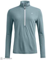 ORTOVOX 185 RockNWool cipzáras női póló, icy shore (M)