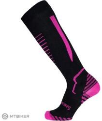 SherpaX Kompressox térdzokni, fekete/rózsaszín (EU 39-41)