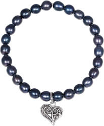 JwL Luxury Pearls Pearl brățară inima cu inima metal JL0525