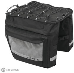FORCE Noem dupla táska hátsó csomagtartóra, 2x18 l