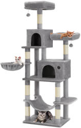 Feandrea Macska kaparófa, nagy cicáknak, szürke 60x60x199cm