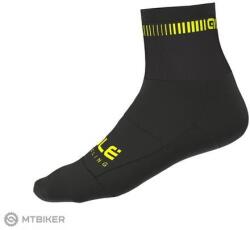 ALÉ LOGO Q-SKIN SOCKS zokni, fekete/fluo sárga (L/44-47)