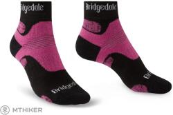 Bridgedale Hike Midweight Merino Performance Ankle női zokni, fekete/rózsaszín (M)