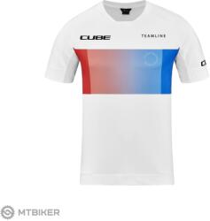 CUBE Teamline mez, fehér/kék/piros (S)