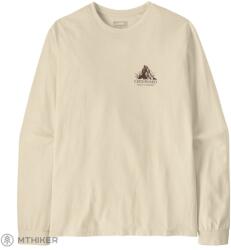 Patagonia L/S Chouinard Crest Responsibili-Tee póló, birch white (M)
