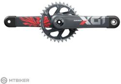 SRAM X01 Eagle Boost Carbon hajtókar, 165 mm, 32T, 1x12, piros