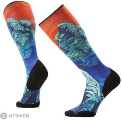 Smartwool Ski Targeted Cushion Winter Haze Print OTC térdzokni, mélykék (L)