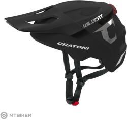 Cratoni WildCat LED gyerek sisak, matt fekete (S/M (49-56 cm))