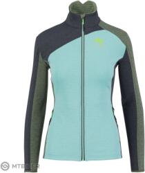 Karpos Federa Full-Cipzáras női polár pulóver, aqua ski/fekete homok/kakukkfű (M)