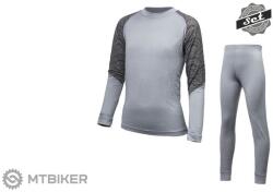 Sensor Merino Impress gyerek szett, szürke/maori (140)