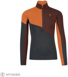 Karpos Federa félcipzáras polár kabát, fa szürke/mahagóni/vibrációs narancssárga (L)