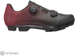 FORCE MTB Victory kerékpáros cipő, fekete/bordó (EU 36)