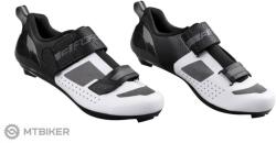 FORCE Road Tria kerékpáros cipő, fekete/fehér (EU 45)