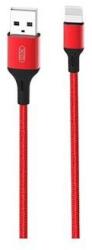 XO Cablu de date XO NB143, USB/Lightning, 2.4A, 2 m, Rosu (6920680870875)