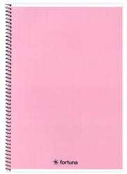 Fortuna Spirálfüzet vonalas FORTUNA Monocolor A/4 70 lapos pasztell rózsaszín 01.02141 (01.02141)