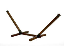  Függőágy tartóállvány, 356, 5 x 89 x 104, 5 cm, 120 kg teherbírás, fa, masszív, stabil, könnyen összeszerelhető, beltéri és kültéri használatra (HOP1000955-1)