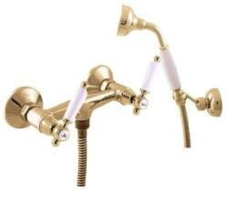 RAV SLEZÁK Zuhanykeverő RAV SLEZÁK MORAVA 150 mm-es arany MK580.5/2Z zuhanykészlettel (MK580.5/2Z)