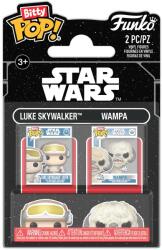 Funko Set de figurine mini Funko Bitty POP! Movies: Star Wars - Luke Skywalker & Wampa (105167) Figurina