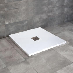 Radaway Kios C szögletes lapos fehér zuhanytálca 80x80 fehér