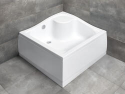 Radaway Korfu C szögletes zuhanytálca 90x90 fehér, ajándék szifonnal
