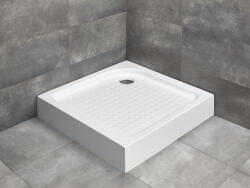 Radaway Rodos C szögletes zuhanytálca 80x80 fehér, ajándék szifonnal