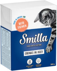 Smilla 6x380g Smilla falatkák aszpikban lazac nedves macskatáp