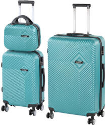 Leziter TraveLux Pro XVII gurulós bőrönd szett lagúnakék (LTRPBS-XVI-LK)