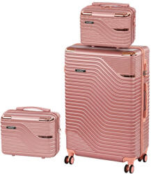 Leziter TraveLux Urban XIV gurulós bőrönd szett lazacrózsaszín (LTRUBS-XIV-LR) - homelux