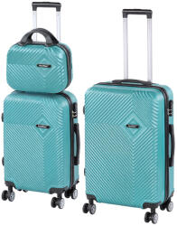 Leziter TraveLux Pro XVIII gurulós bőrönd szett lagúnakék (LTRPBS-XV-LK)