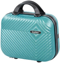 Leziter TraveLux Pro kézi bőrönd keményfedeles 28x36x16 cm lagúnakék (8016-LK14) - homelux