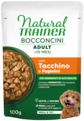 Natural Trainer 6x100g Natural Trainer Bocconcini Adult Small & Toy falatkák szószban nedves kutyatáp - Pulyka