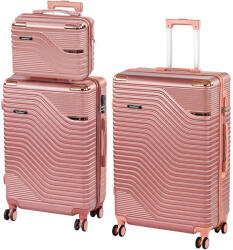 Leziter TraveLux Urban XX gurulós bőrönd szett lazacrózsaszín (LTRUBS-XX-LR) - homelux