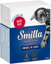 Smilla 6x370g Smilla falatkák szószban marha nedves macskatáp