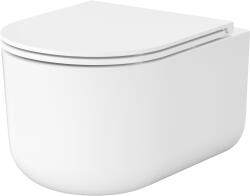 Cersanit Intro wc csésze lassú záródású ülőkével függesztett perem nélkül mély öblítéssel fehér fényes S4038-001 (S4038001)