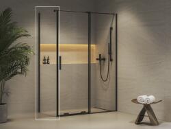 Radaway Ravak Roll 80 cm fix oldalfal Transzparent üveggel, fekete X90V40300Z1 (X90V40300Z1)