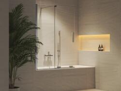 RAVAK Roll 100 cm kádparaván Transparent üveggel, krómhatású X786A0C00Z1 (X786A0C00Z1)