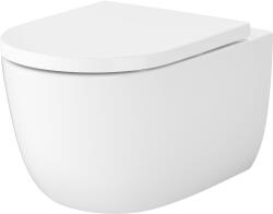 Cersanit Navado wc csésze lassú záródású ülőkével függesztett perem nélkül mély öblítéssel fehér fényes S4036-001 (S4036001)