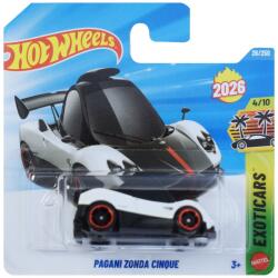 Mattel Hot Wheels: Pagani Zonda Cinque fehér kisautó 1/64 - Mattel (5785/JJH34)