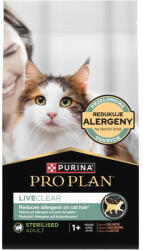 PRO PLAN Veterinary Diets PRO PLAN LiveClear Lazacban gazdag, sterilizált felnőtt macskáknak szánt eledel 1, 4 kg