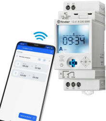 Finder 12.61. 8.230. 0000 digitális kapcsolóóra napi/heti program (12.61.8.230.0000)