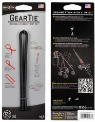 Nite Ize Benzi elastice multifunționale Nite Ize Gear Tie 12" Black - 2 buc