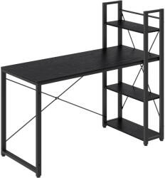 Brius Birou raft lateral montare stanga dreapta otel industrial, 60x132x119 cm, design modern, negru (EZ-LWD049B56)