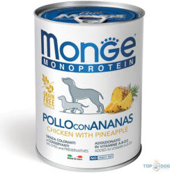 Monge 400gr Monoprotein Csirke-Ananász