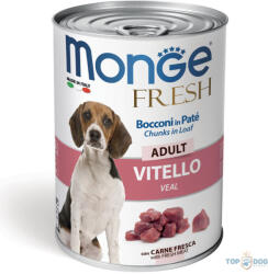 Monge Dog 400gr Fresh Chunk in Loaf Borjú